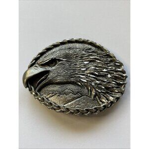 Vintage Screaming Eagle Belt Buckle Oval EGE 1993 Made in USA Mountain T…